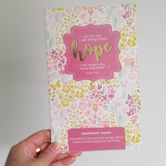 Crown Jewlz Lined Hope Inspirational Journal w/ Bible Scriptures and Quotes - Picture 1 of 7